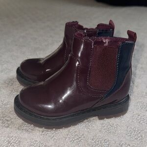 Zara Kids Boots Size 20 - Burgundy and Navy